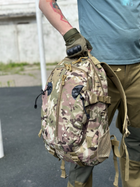Тактический штурмовой рюкзак Tactic военный рюкзак 25 литров городской рюкзак с отделом под гидратор мультикам (A57-807-multic) - изображение 6