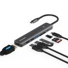 USB-хаб 7-in-1 Type-C to USB 3.0 + 2хUSB 2.0 + SD/TF Card Reader + HD 4K 30Гц + 100 Вт PD hub адаптер Blueendless BS-HC703