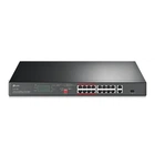 Комутатор некерований TP-Link TL-SL1218P 16xFast Ethernet/2хRJ-45 з підтримкою PoE