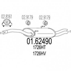 Глушитель MTS 0162490 Peugeot Expert, 806; Citroen Jumpy; Fiat Scudo 9456188280, 1730L9, 1730L8