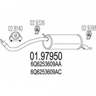 Глушитель MTS 0197950 Skoda Fabia; Seat Ibiza; Volkswagen Polo 6Y6253609, 6Q6253609N, 6Q6253609AQ