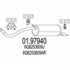 Глушник MTS 0197940 Volkswagen Polo; Skoda Fabia; Seat Ibiza 6Y6253609J, 6Y6253609D, 6Q6253609J