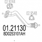 Труба глушителя MTS 0121130 Volkswagen Passat; Audi A4 8D0253101AH