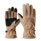 Перчатки зимние размер XL Койот (Kali) защита от влаги ветра и холода механических повреждений с накладками на пальцах для сенсора для активного отдыха - изображение 8