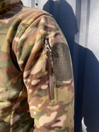 Армейская флисовая кофта на молнии Мультикам L (Kali) - изображение 5