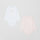 Набір дитячих боді для дівчинки 2 шт OVS 1831423 104 см Рожевий (8056781732205) - зображення 1