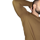 Лонгслів тактичний польовий чоловіча футболка з довгим рукавом для силових структур Camotec 7103 M Койот (OPT-8561) - зображення 5