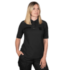 Поло футболка жіноча тактична польова універсальна для силових структур Camotec 7179(XXL) чорний (OPT-9471) - зображення 1