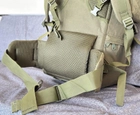 Туристический большой рюкзак Tactic походной военный рюкзак на 65 л тактический рюкзак Олива (ta65-olive) - изображение 8
