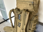 Туристичний великий рюкзак Tactic похідний військовий рюкзак рюкзак на 90 л тактичний рюкзак Койот (new-tur90-coyote) - зображення 9
