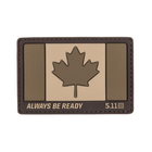 Нашивка 5.11 Tactical Canada Flag Patch (Coyote) Единый