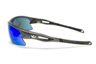 Очки защитные Venture Gear MontEagle GunMetal (ice blue mirror) Anti-Fog, зеркальные синие - изображение 5
