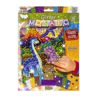 Креативное творчество "Glitter Mosaic Дино" Danko Toys БМ-03-01 блестящая мозаика