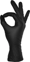 Перчатки нитриловые неопудренные Mediok 35BK текстурированные Размер XS 100 шт Черные (6933265511810) - изображение 3