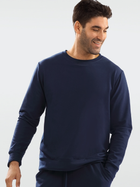 Sweter męski bawełniany DKaren Sweatshirt Justin L Granatowy (5903251464834) - obraz 1