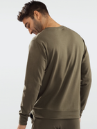 Sweter męski bawełniany DKaren Sweatshirt Justin M Khaki (5903251465022) - obraz 2