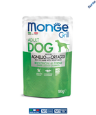 Влажный корм для собак Monge Dog Wet GRILL Ягненок с овощами