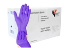 Рукавички нітрилові фіолетові нестерильні HOFF MEDICAL (10уп./коробка) Розмір M - зображення 1