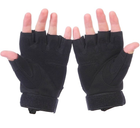 Тактичні безпальні рукавички армійські Tactic військові рукавички із захистом кістяшок розмір Л колір Чорний (oakley-black-L) - зображення 3
