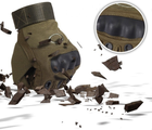 Тактичні повнопалі рукавички армійські Tactic військові рукавички із захистом кістячок розмір ХL колір Олива (pp-olive-xl) - зображення 3