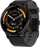 Смарт-годинник Garmin Venu 3 Slate Stainless Steel Bezel with Black Case and Leather Band (010-02784-52)