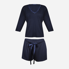 Піжама (шорти + кофта) DKaren Set Edith L Navy Blue (5903251469488) - зображення 3