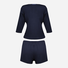 Piżama (spodenki + bluza) DKaren Set Edith S Navy Blue (5903251469464) - obraz 4
