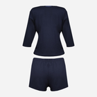 Piżama (spodenki + bluza) DKaren Set Edith XL Navy Blue (5903251469495) - obraz 4