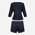 Piżama (spodenki + bluza) DKaren Set Edith 2XL Navy Blue (5903251469501) - obraz 4