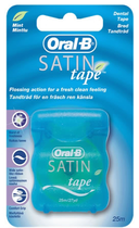 Nić dentystyczna Oral B Satin Tape Mint 25m (4103330017468) - obraz 1