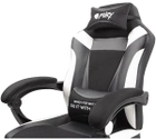 Fotel gamingowy Fury Gaming Chair Avenger M+ Black-White (NFF-1710) - obraz 8