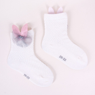 Набір дитячих шкарпеток Yoclub 3 пари SKC/3D-AP/3PAK/GIR/001 17-19 Білий (5907617966482) - зображення 3