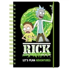Ежедневник-планер Kite Rick and Morty, твердая обложка, на спирали (RM23-438)