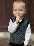 Kamizelka dziecięca dla chłopca elegancka Pinokio Le Tigre 62 cm Czarna (5901033279195) - obraz 1