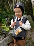 Kamizelka dziecięca dla chłopca elegancka Pinokio Le Tigre 98 cm Czarna (5901033279256) - obraz 3