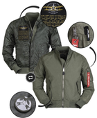 Тактическая куртка Mil-Tec бомбер MA1 Summer Olive 10401501 XS - изображение 2