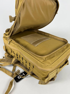 Рюкзак штурмовий тактичний Ultimatum Койот RT-1512 міцний військовий похідний рюкзак - зображення 4