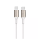 Кабель Charge\OTG Proove Flex Metal Type-C to Type-C 100W 2.4A 1m White CCFM60002202