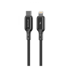 Кабель Charge\OTG Proove Flex Metal Type-C to Lightning 27W 2.4A 1m Black CCFM27002101
