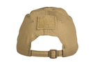 Кепка тактична бейсболка блайзер військовий Койот Mil-Tec TACTICAL BASEBALL CAP COYOTE (12319005) M-T - зображення 2