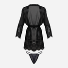 Podomka DKaren Housecoat Anette XL Black (5903251371019) - obraz 4