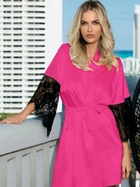 Халат жіночий DKaren Housecoat Dagmara S Dark Pink (5903251370623) - зображення 1