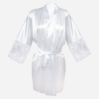 Халат жіночий атласний DKaren Cameron XL Білий (5903251459977) - зображення 1