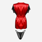 Халат жіночий атласний DKaren Bridget XS Червоний (5902686574880) - зображення 2