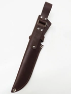 Чехол для ножа №7 кожаный коричневый 16/4,5 см - изображение 2