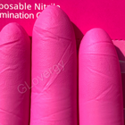 Перчатки нитриловые Mediok Magenta размер XS ярко розового цвета 100 шт - изображение 3