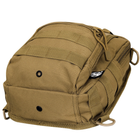 Рюкзак однолямочний через плече Shoulder Bag, "MOLLE" Темний койот - зображення 9