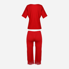 Piżama (T-shirt + bryczesy) DKaren Set Ara XL Red (5903251380318) - obraz 3