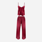 Piżama (podkoszulek + spodnie) DKaren Set Iga M Crimson (5901780629434) - obraz 1