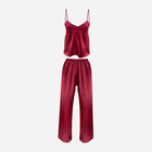 Piżama (podkoszulek + spodnie) DKaren Set Iga L Crimson (5901780629441) - obraz 1